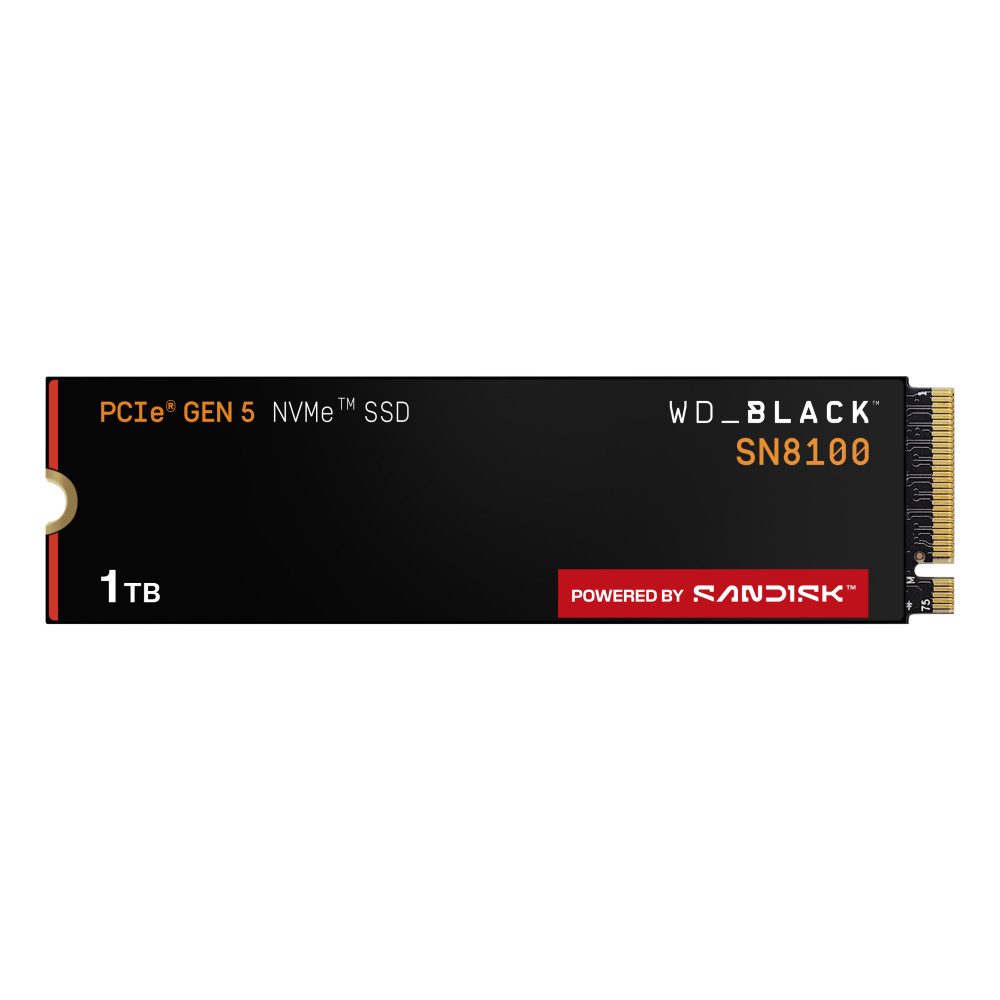 SanDisk Black WD_BLACK SN8100 NVMe 1 To M.2 PCI Express 5.0 TLC 3D NAND