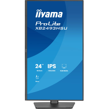 iiyama ProLite XB2493HSU-B1 écran plat de PC 60,5 cm (23.8") 1920 x 1080 pixels Full HD LED Noir