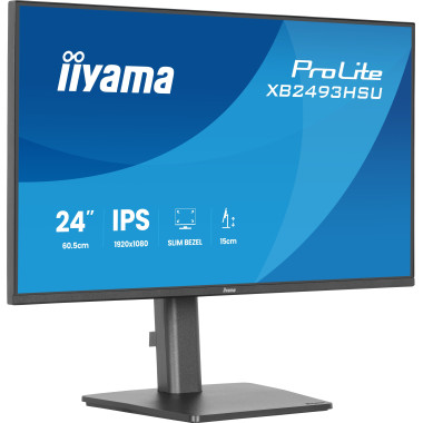 iiyama ProLite XB2493HSU-B1 écran plat de PC 60,5 cm (23.8") 1920 x 1080 pixels Full HD LED Noir