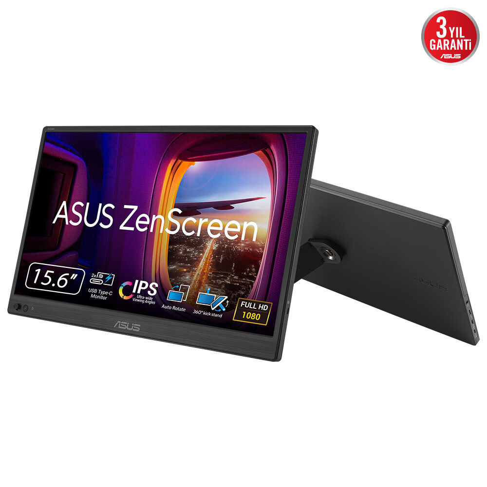 ASUS ZenScreen MB169CK écran plat de PC 39,6 cm (15.6") 1920 x 1080 pixels Full HD LCD Noir