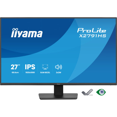 iiyama ProLite X2791HS-B1 écran plat de PC 68,6 cm (27") 1920 x 1080 pixels Full HD LED Noir