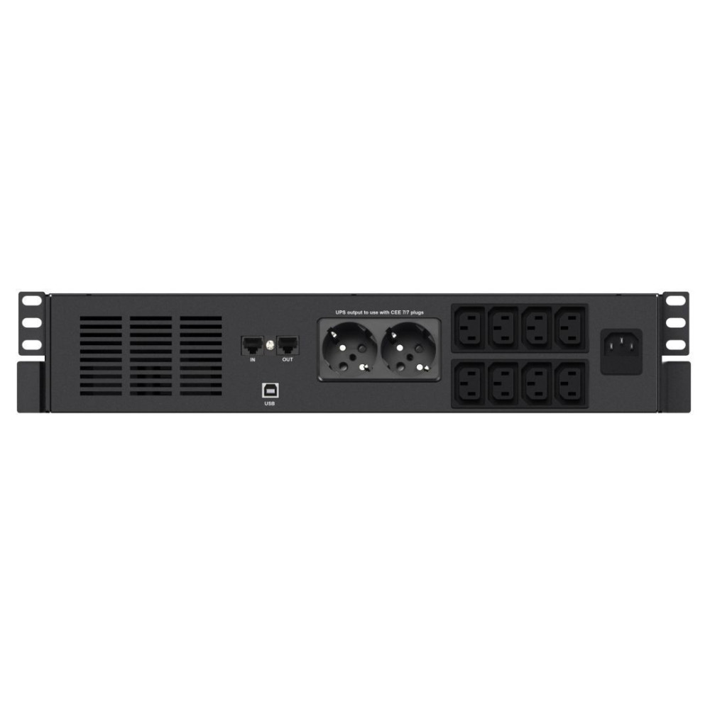 Infosec X4 1000 RM Plus alimentation d'énergie non interruptible Interactivité de ligne 1 kVA 600 W 10 sortie(s) CA