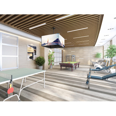 Equip 650372 Support de TV à écran quadruple pour montage au plafond 37"-65