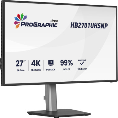 iiyama PROGRAPHIC HB2701UHSNP-B1 écran plat de PC 68,6 cm (27") 3840 x 2160 pixels 4K Ultra HD LCD Noir
