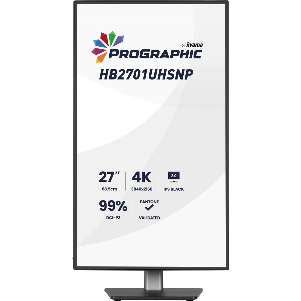 iiyama PROGRAPHIC HB2701UHSNP-B1 écran plat de PC 68,6 cm (27") 3840 x 2160 pixels 4K Ultra HD LCD Noir