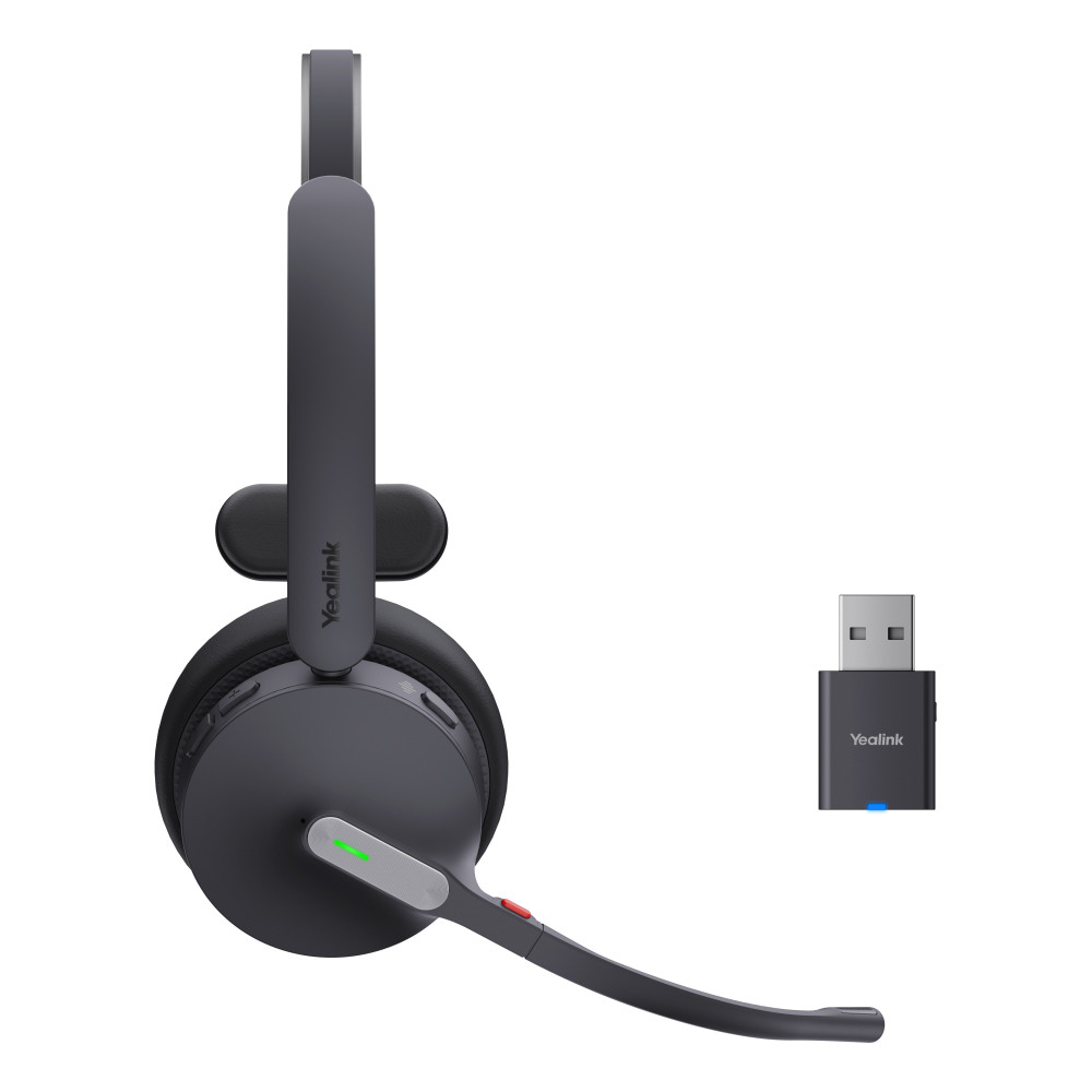 Yealink WH64 Hybrid Mono UC Casque Sans fil Arceau Bureau Centre d'appels Micro-USB Bluetooth Noir