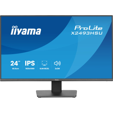 iiyama ProLite X2493HSU-B1 écran plat de PC 60,5 cm (23.8") 1920 x 1080 pixels Full HD LED Noir