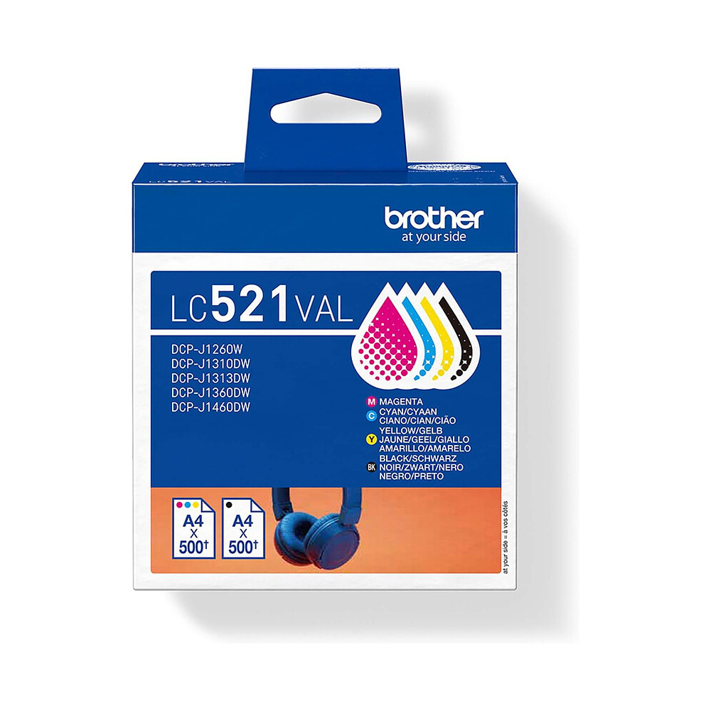 Brother LC521VAL Cartouche d'encre originale de Brother - multipack