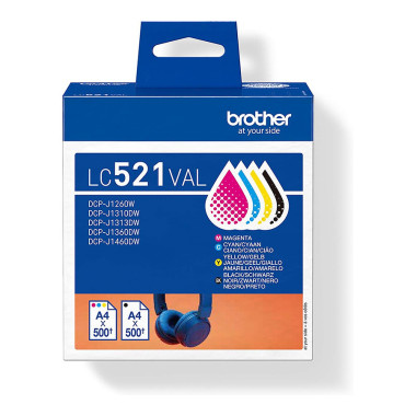 Brother LC521VAL Cartouche d'encre originale de Brother - multipack