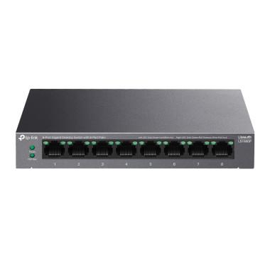 TP-Link LiteWave LS108GP commutateur réseau Non-géré Gigabit Ethernet (10 100 1000) Connexion Ethernet, supportant