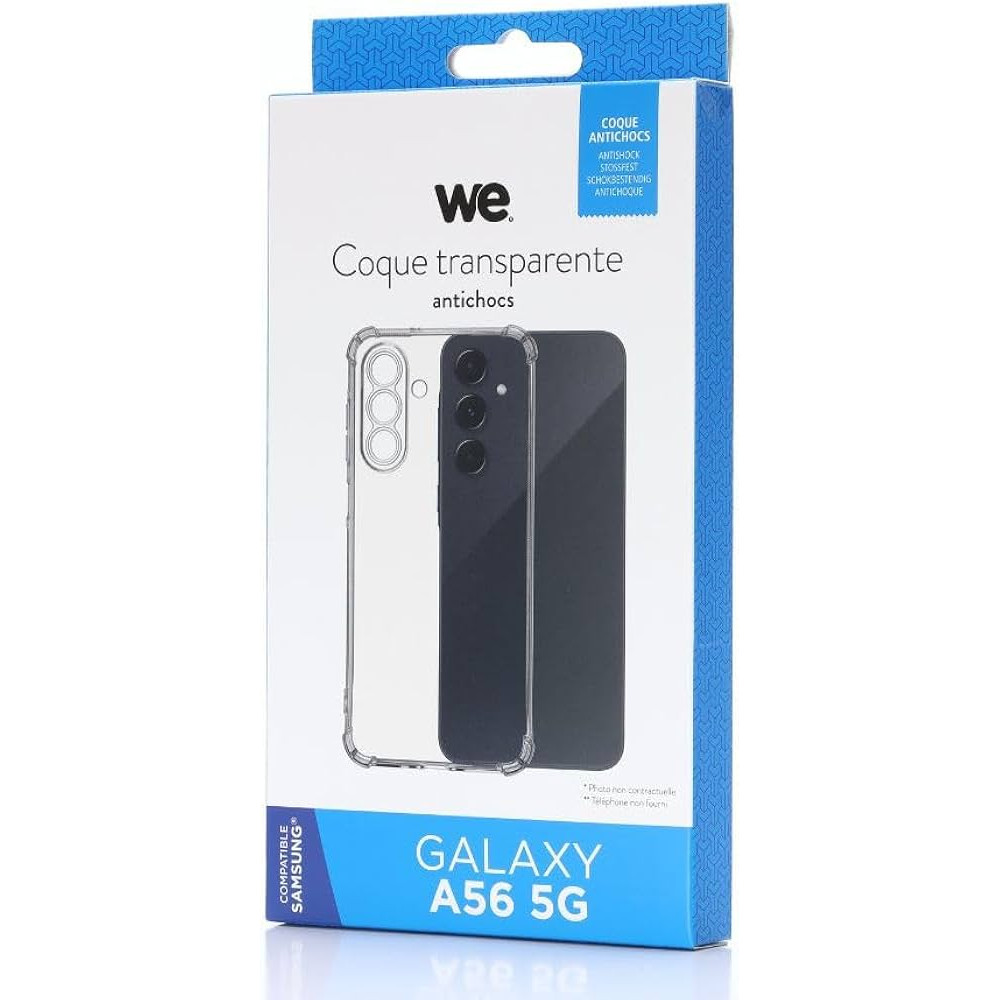 WE Coque de protection TPU SAMSUNG GALAXY A56 5G Transparent | ECP Grossiste informatique