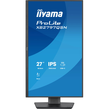 iiyama ProLite XB2797QSN-B1 écran plat de PC 68,6 cm (27") 2560 x 1440 pixels Quad HD LCD Noir