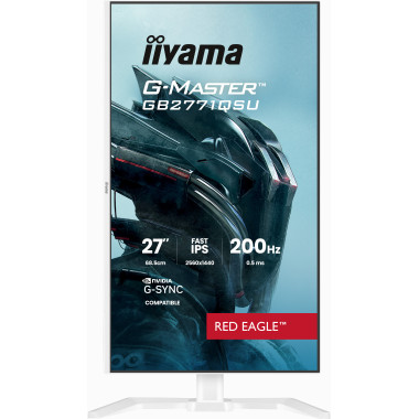 iiyama G-MASTER GB2771QSU-W1 écran plat de PC 68,6 cm (27") 2560 x 1440 pixels Wide Quad HD Blanc