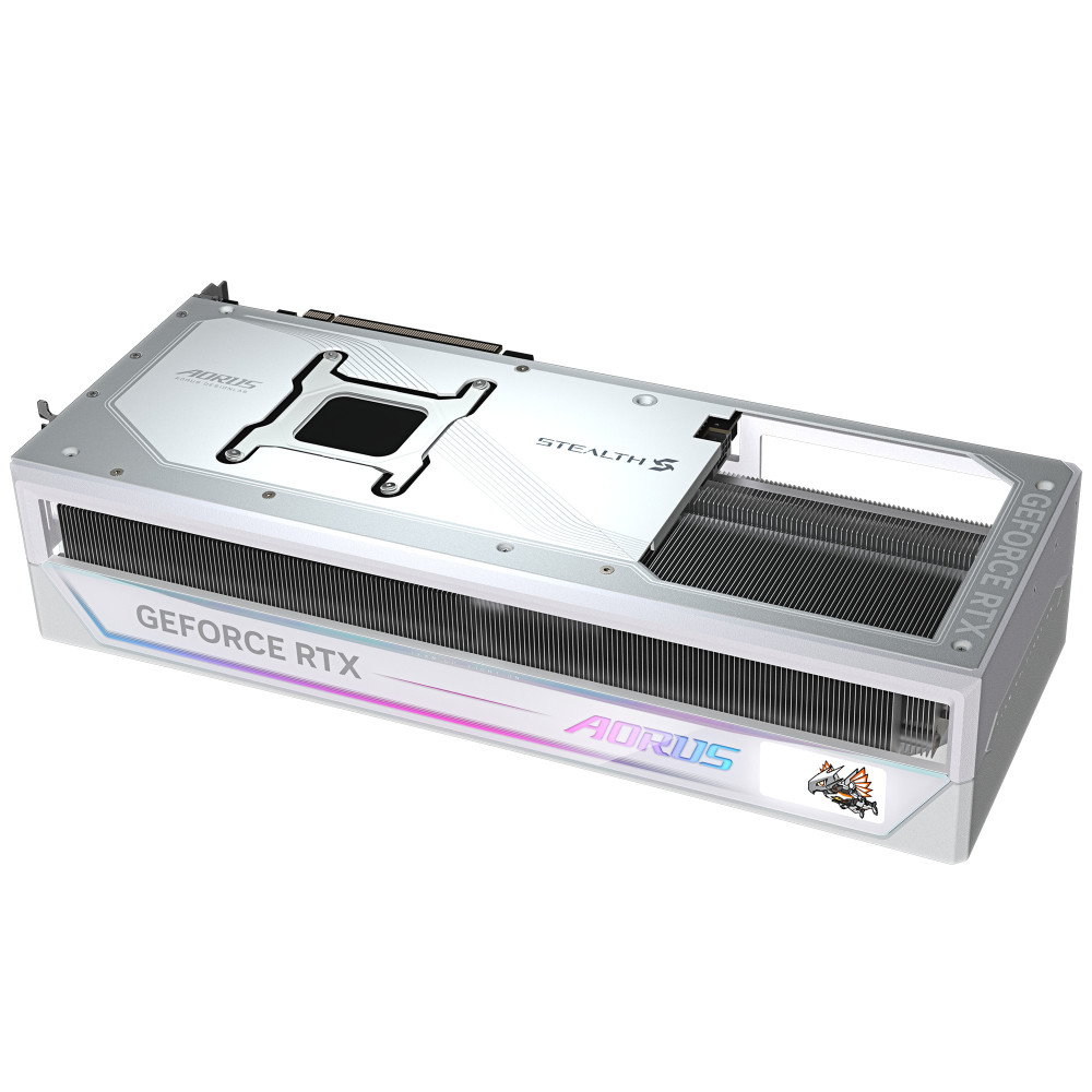GIGABYTE AORUS GeForce RTX 5090 STEALTH ICE 32G Carte Graphique - 32GB GDDR7, 512bit, PCI-E 5.0, 2655MHz Fréquence du cœur, 3 x