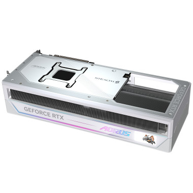 GIGABYTE AORUS GeForce RTX 5090 STEALTH ICE 32G Carte Graphique - 32GB GDDR7, 512bit, PCI-E 5.0, 2655MHz Fréquence du cœur, 3 x