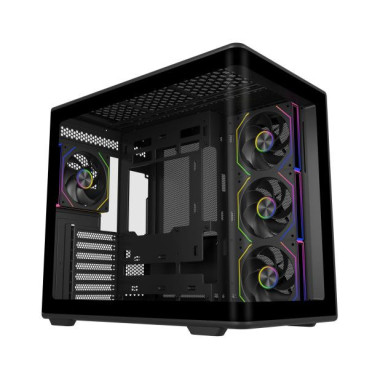 Cooler Master Elite 600 Tower Noir, Transparent