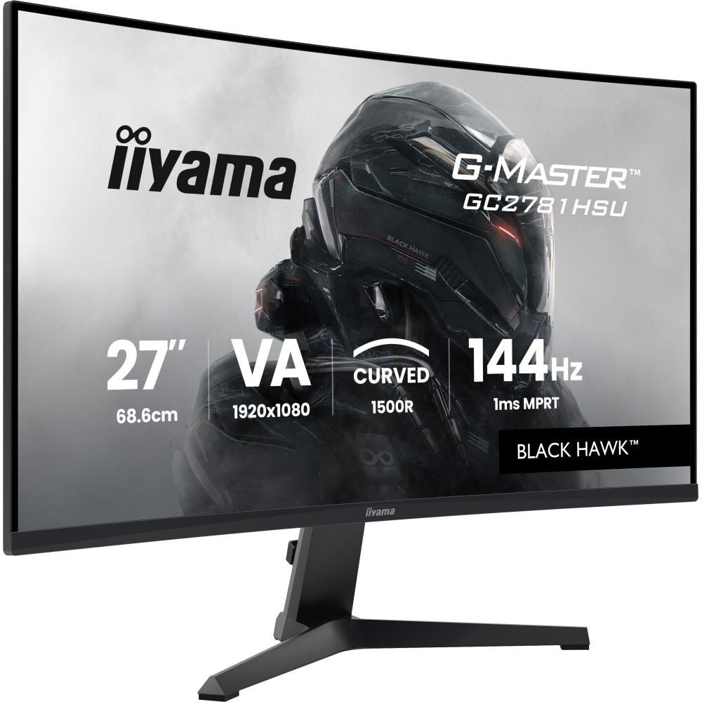 iiyama G-MASTER GC2781HSU-B1 27" 144H écran plat de PC 68,6 cm (27") 1920 x 1080 pixels Noir