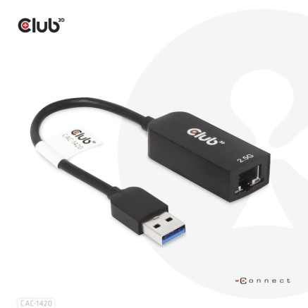 CLUB3D CAC-1420 carte réseau Ethernet 2500 Mbit s