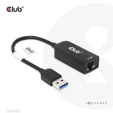 CLUB3D CAC-1420 carte réseau Ethernet 2500 Mbit s