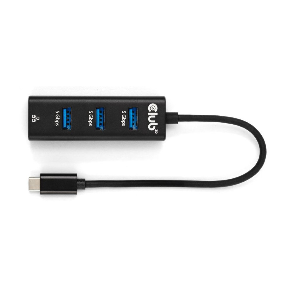 CLUB3D CSV-1549 hub & concentrateur USB Type-C 5000 Mbit s Noir