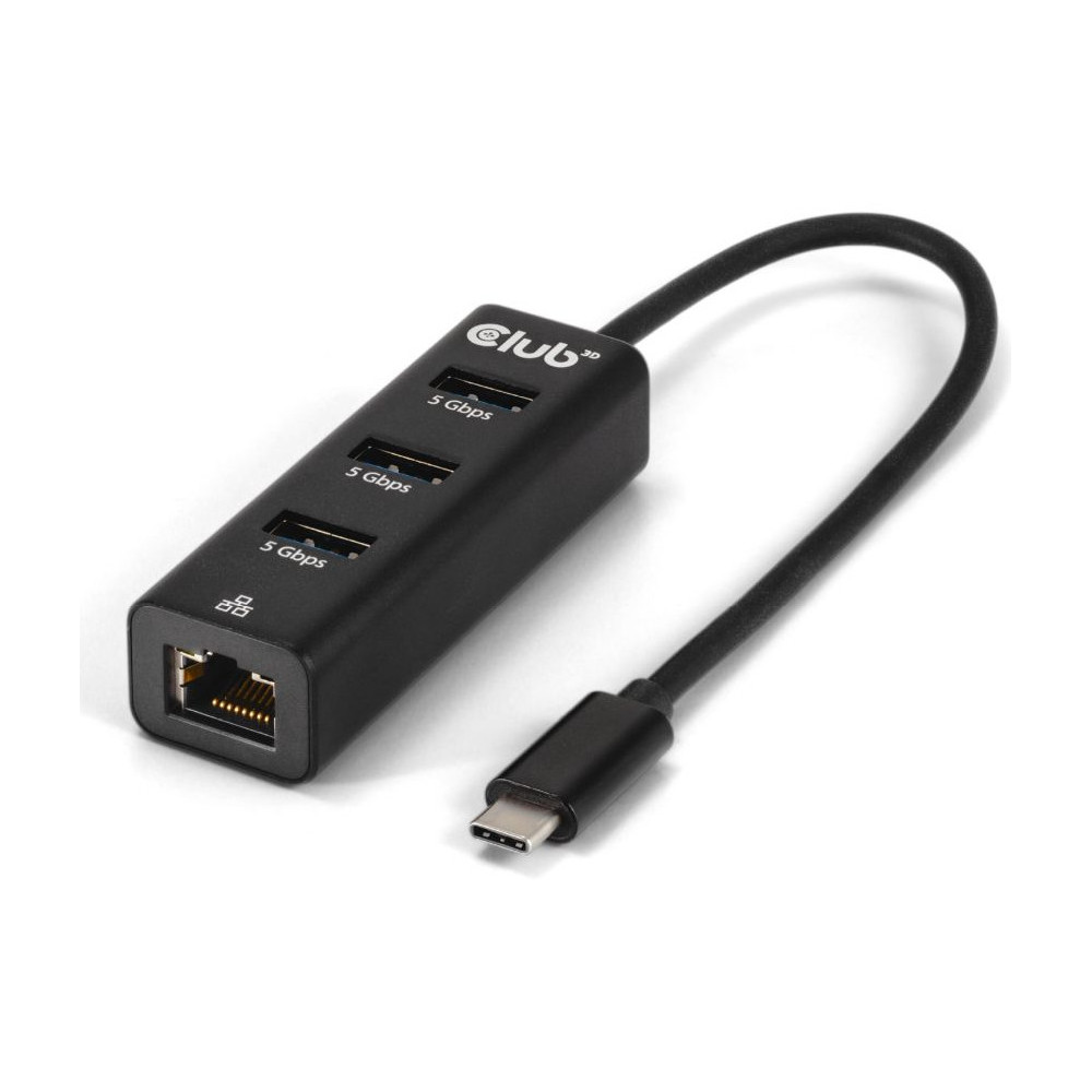 CLUB3D CSV-1549 hub & concentrateur USB Type-C 5000 Mbit s Noir