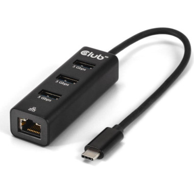 CLUB3D CSV-1549 hub & concentrateur USB Type-C 5000 Mbit s Noir