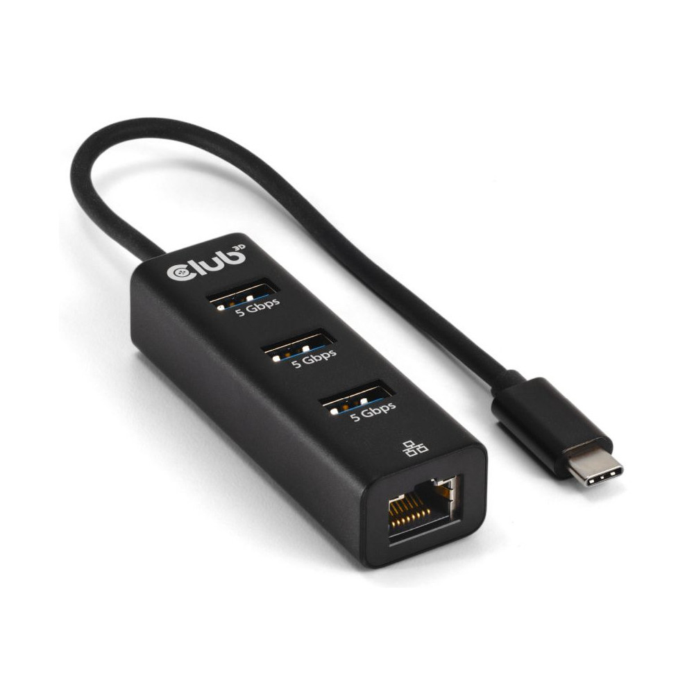CLUB3D CSV-1549 hub & concentrateur USB Type-C 5000 Mbit s Noir