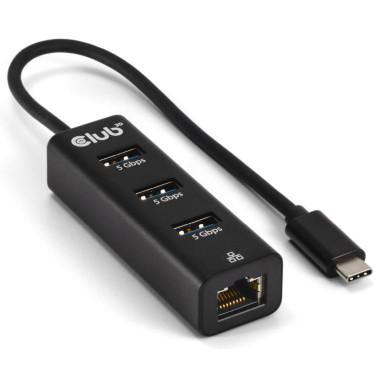 CLUB3D CSV-1549 hub & concentrateur USB Type-C 5000 Mbit s Noir