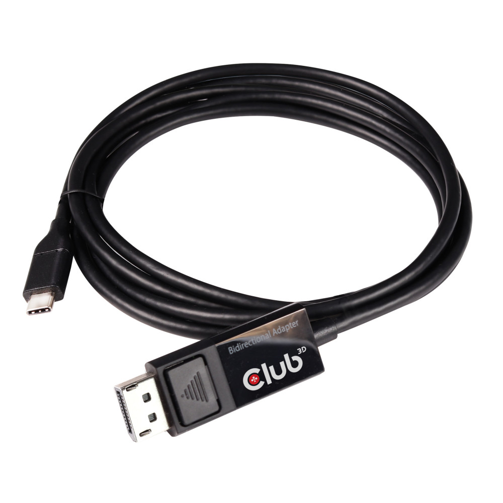 CLUB3D CAC-1557 câble vidéo et adaptateur 1,8 m USB Type-C DisplayPort Noir