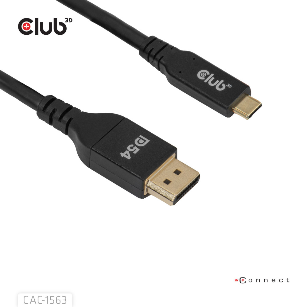 CLUB3D CAC-1563 câble vidéo et adaptateur 2 m USB Type-C DisplayPort Noir