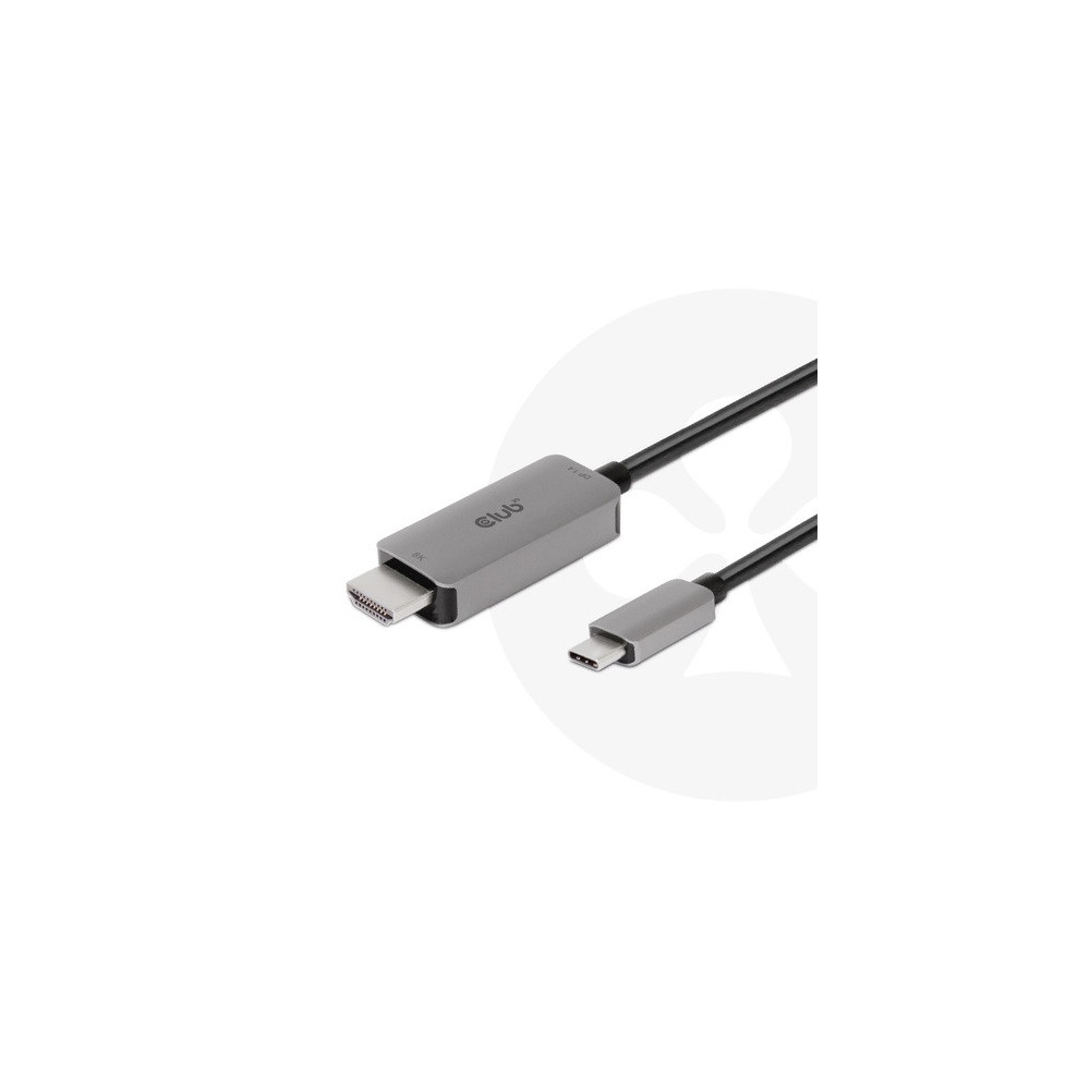 CLUB3D CAC-1587 câble vidéo et adaptateur 3 m USB Gen2 Type-C HDMI Type A (Standard) Noir
