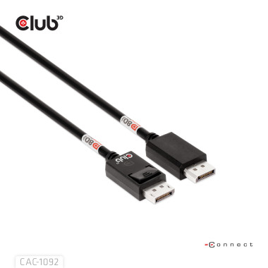 CLUB3D CAC-1092 câble DisplayPort 1,6 m Noir