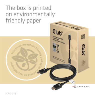 CLUB3D cac-1373 câble HDMI 3 m Noir