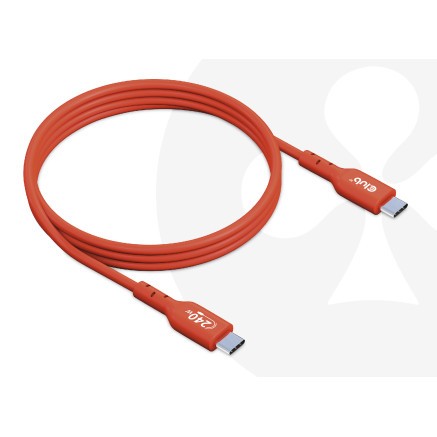 CLUB3D CAC-1511 câble USB USB 2.0 1 m USB C Orange