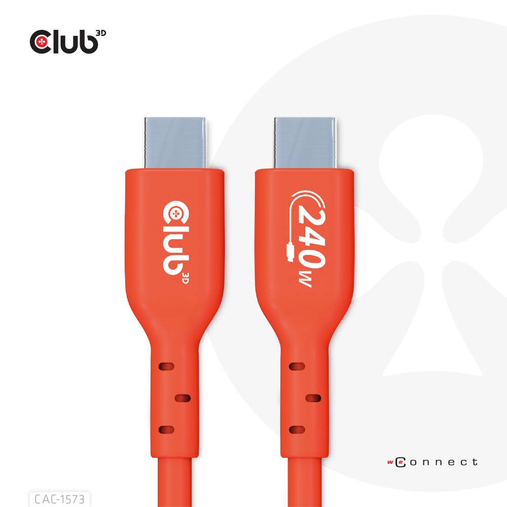 CLUB3D CAC-1573 câble USB USB 2.0 2 m USB C Rouge