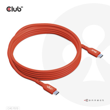 CLUB3D CAC-1513 câble USB USB 2.0 3 m USB C Orange
