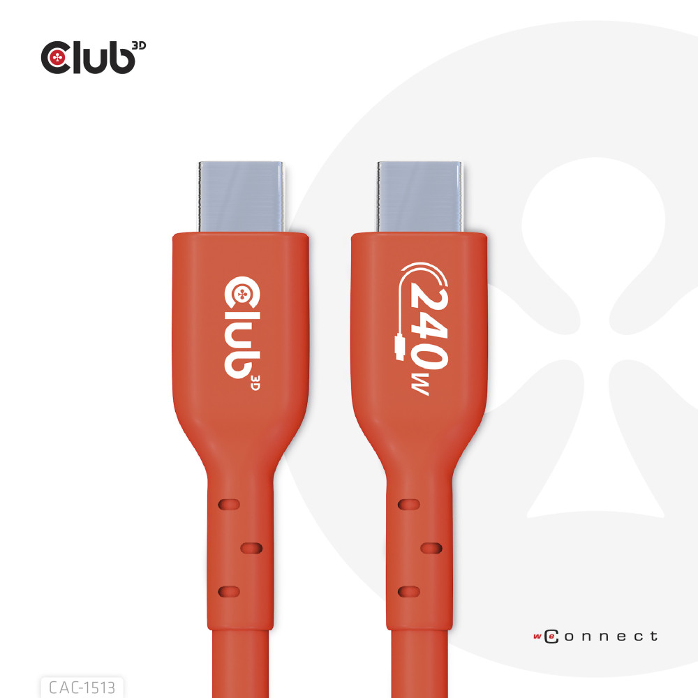 CLUB3D CAC-1513 câble USB USB 2.0 3 m USB C Orange