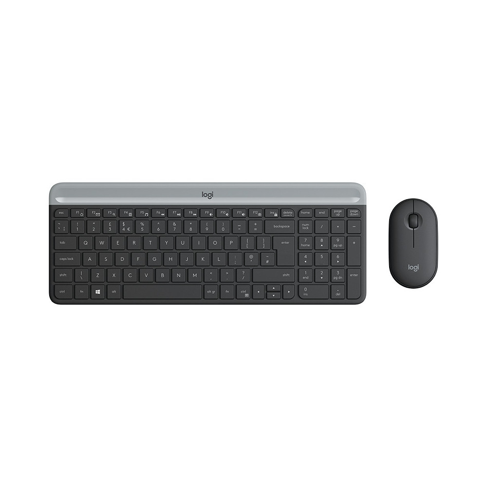 Logitech 920-009190 clavier Souris incluse Universel RF sans fil AZERTY Français Graphite