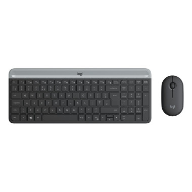 Logitech 920-009190 clavier Souris incluse Universel RF sans fil AZERTY Français Graphite