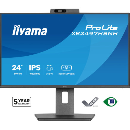 iiyama ProLite XB2497HSNH-B1 24IN IPS LCD 4MS 1920X1080 350CD M2 HDMI DP USB 2 écran plat de PC 60,5 cm (23.8") 1920 x 1080