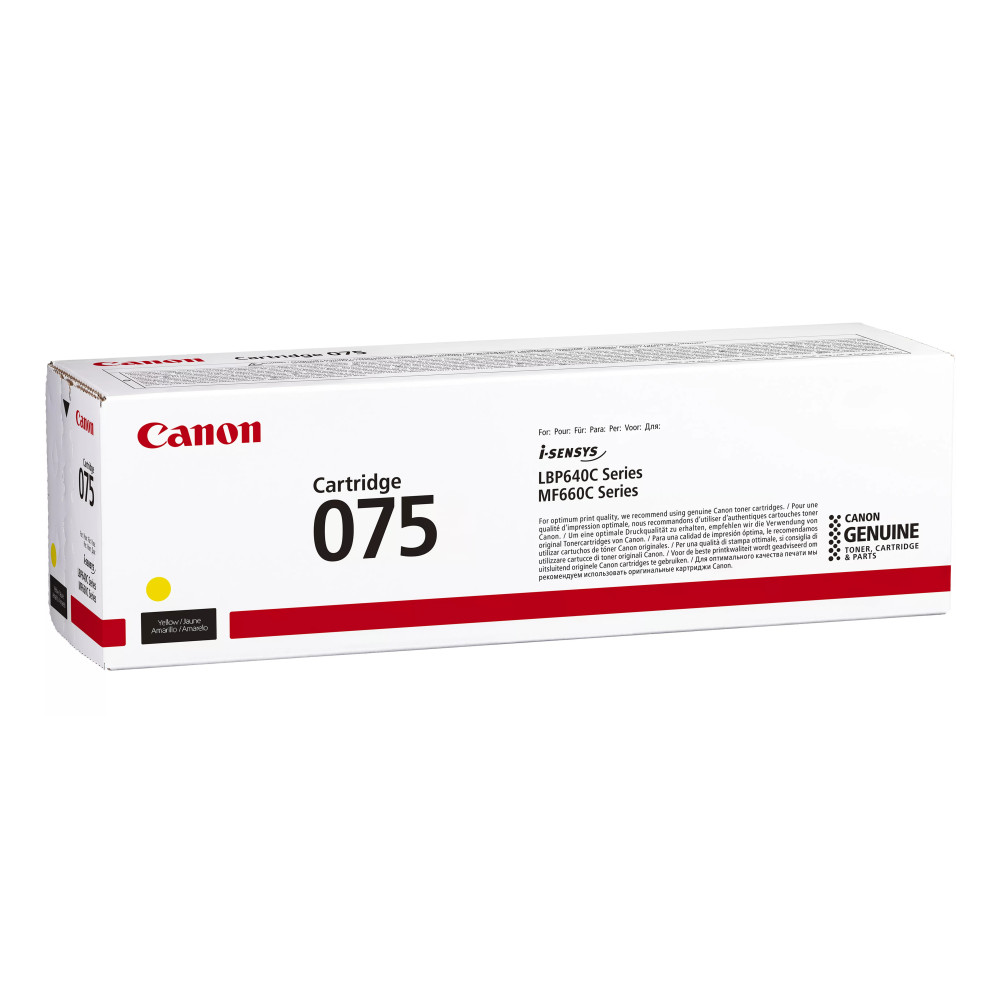 Canon 075 Cartouche de toner 1 pièce(s) Original Jaune