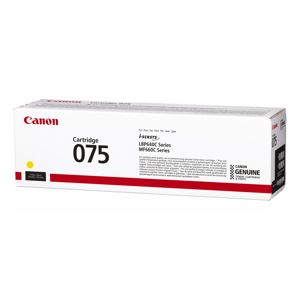 Canon 075 Cartouche de toner 1 pièce(s) Original Jaune