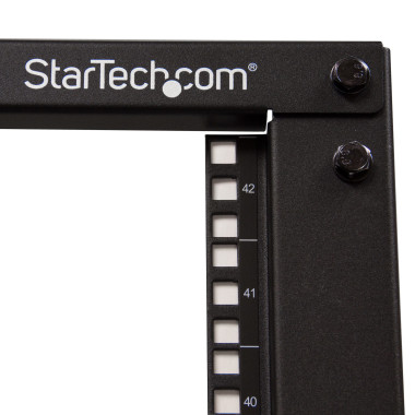 StarTech.com Rack Serveur Mobile 42U à 4 Montants, Rack Réseau 19" à 4 Montants avec Roulettes, Rack Roulant avec Profondeur