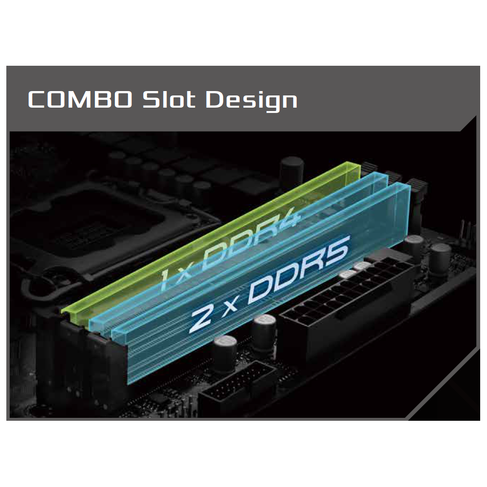 MB ASRock Intel 1700 H610M-Combo II DDR4 ET DDR5 | ECP Grossiste informatique