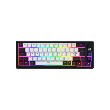 HATOR Skyfall 65 MAG ULTIMA 8K wireless clavier Gaming USB + RF Wireless + Bluetooth QWERTY Anglais britannique Noir, Blanc