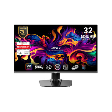 MSI MPG 321URXDE QD-OLED écran plat de PC 80 cm (31.5") 3840 x 2160 pixels 4K Ultra HD Noir