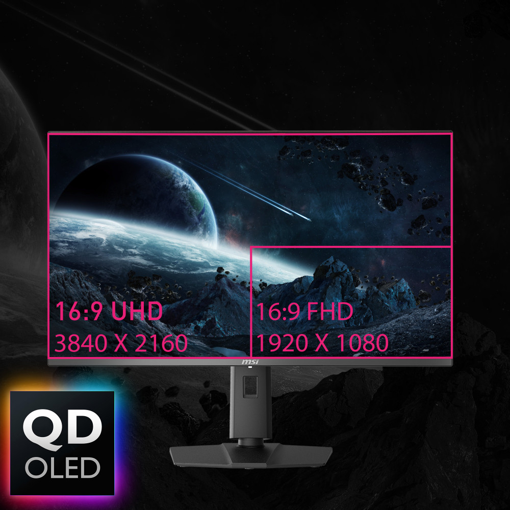 MSI MPG 321URXDE QD-OLED écran plat de PC 80 cm (31.5") 3840 x 2160 pixels 4K Ultra HD Noir
