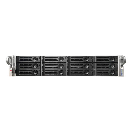 Asustor Xpanstor 12R boîtier de disques 0 To Rack (2 U) Noir, Acier