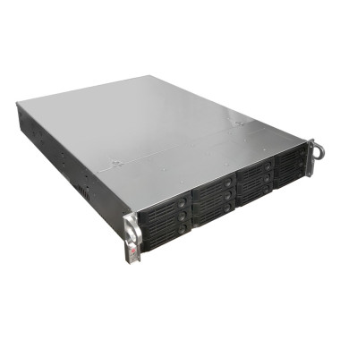 Asustor Xpanstor 12R boîtier de disques 0 To Rack (2 U) Noir, Acier