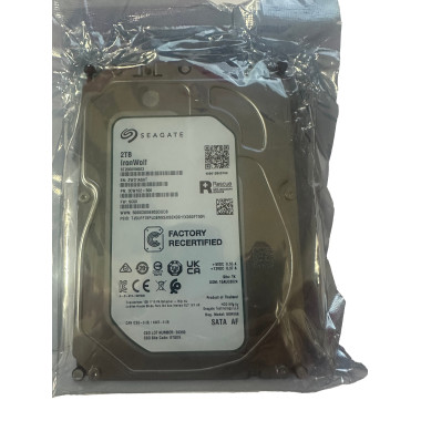 Reconditionné - Seagate IronWolf Recertifié - 3.5" - 2 To - 5400 rpm - 256 Mo - SATA 6Gb/s